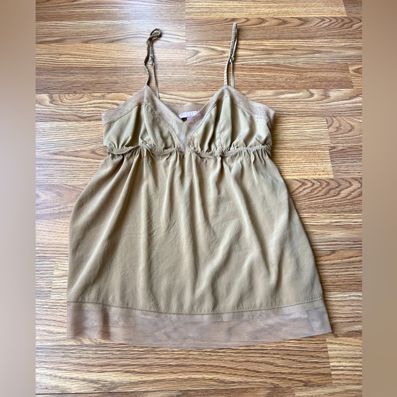 Calypso St. Barth Silk Tan Tank Top Camisole women’s small - Picture 1 of 8